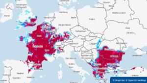 Hier drohen Gewitter und Unwetter in Europa