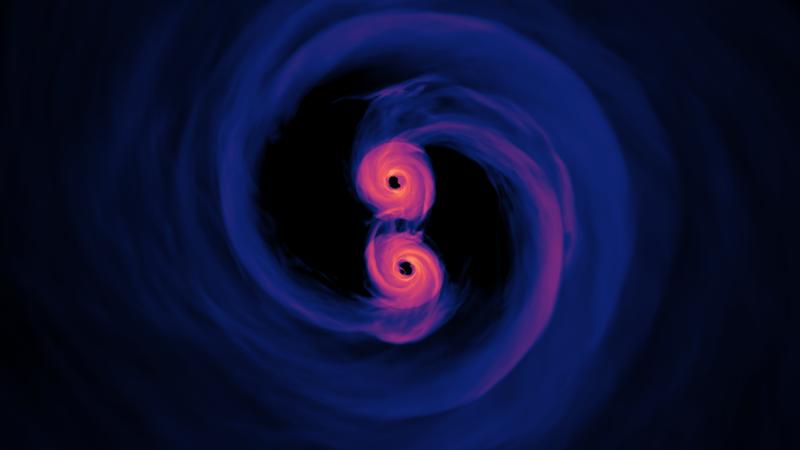 NASA-Simulation zur Kollision von schwarzen Löchern
