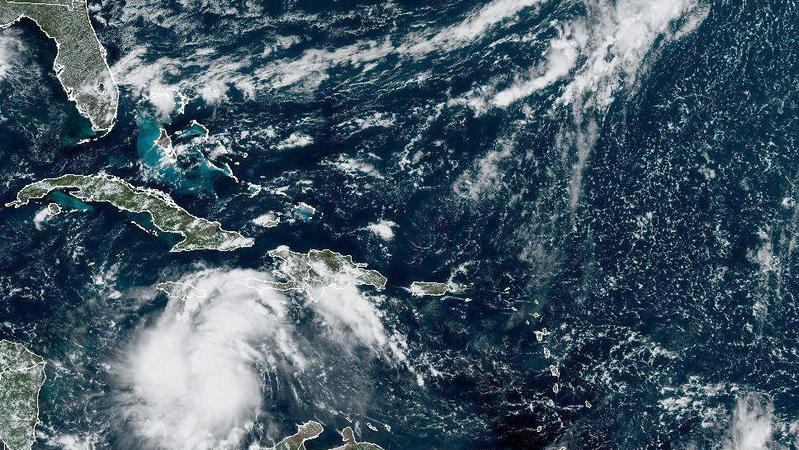  September 24, 2022, Atlantic Ocean: Officials in the Caribbean and Florida are warning residents to prepare for the arrival of Tropical Storm Ian, an intensifying storm that s expected to grow into a hurricane over the weekend. The weather system cu