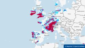 Vorhersage und Prognose Gewitter in Europa