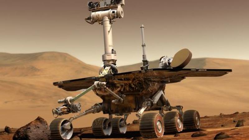 Mars-Rover Opportunity auf dem Planeten Mars