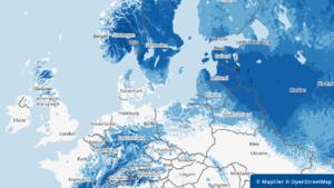 Prognose und Vorhersage: Schnee in Deutschland am 12.12.2022