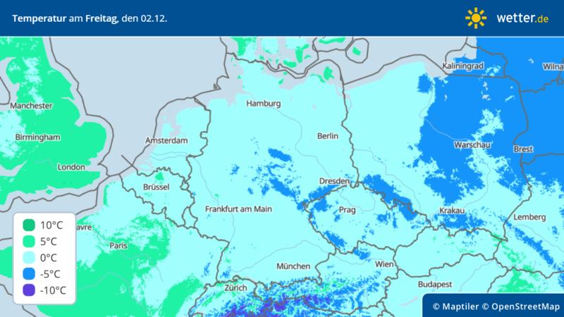 Wetterprognose für Deutschland: winterliche Temperaturen