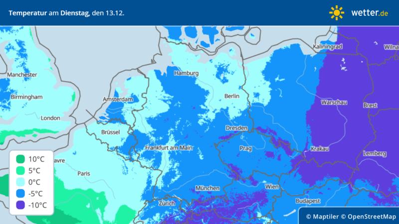 Wettervorhersage für Deutschland: Es wird kalt