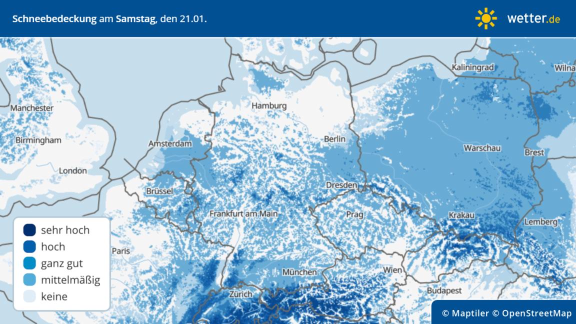 Schnee, Kälte Und Glätte Bis Zum Wochenende In Deutschland | Wetter.de