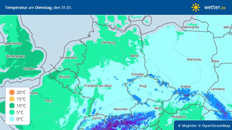 Wetterprognose für Deutschland