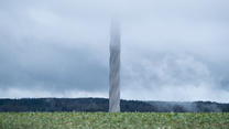 04.02.2023, Baden-Württemberg, Rottweil: Die Spitze des TK-Elevator Testturms verschwindet in den Wolken. Foto: Silas Stein/dpa +++ dpa-Bildfunk +++