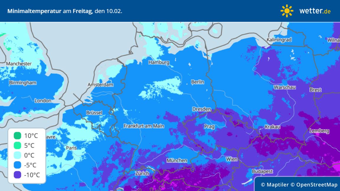 Arktische Kälte mit bis zu 20 Grad FebruarWinter kommt mit