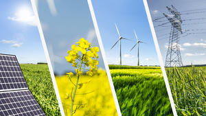 Solarenergie, Windkraft, Biomasse, Geothermie, Wasserkraft