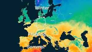 Europa im März: Frühling im Süden, Winter im Norden