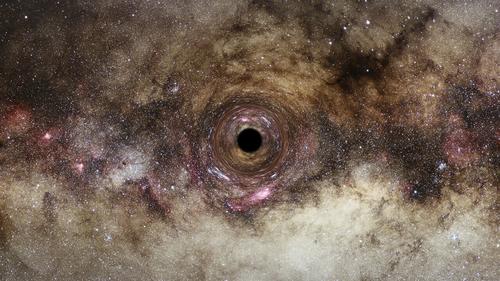 Schwarzes Loch verzerrt Raum und Zeit