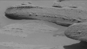 Mars-Sedimentgestein von Curiosity fotografiert