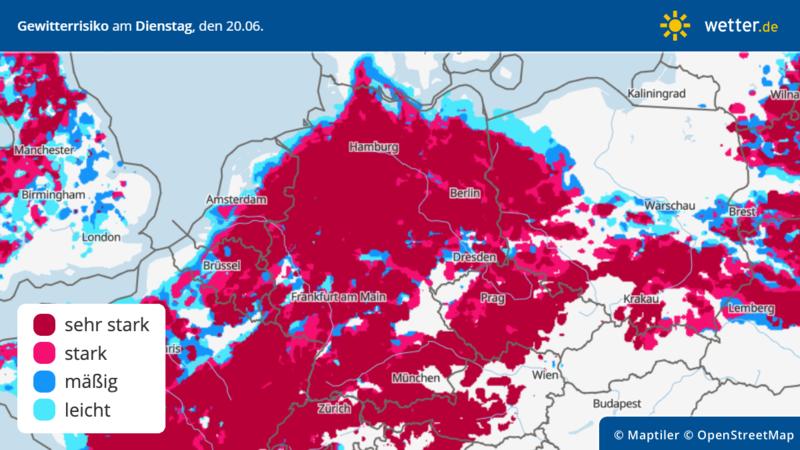 Unwetter In Deutschland: Wo Und Wann Gewitter, Hagel, Starkregen Und ...