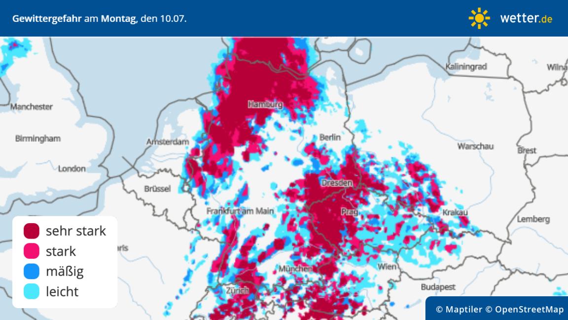 Hitze Und Dann Gewitter Mit Unwettergefahr - Großer Hagel, Sturmböen ...