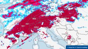 Vorhersage und Trend der Gewittergefahr Europa