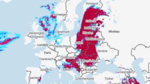 Gewitterrisiko in Europa am Mittwoch, 30. August
