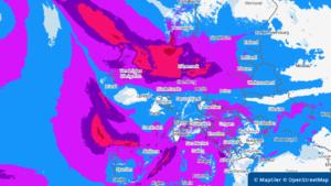Sturmprognose für Europa