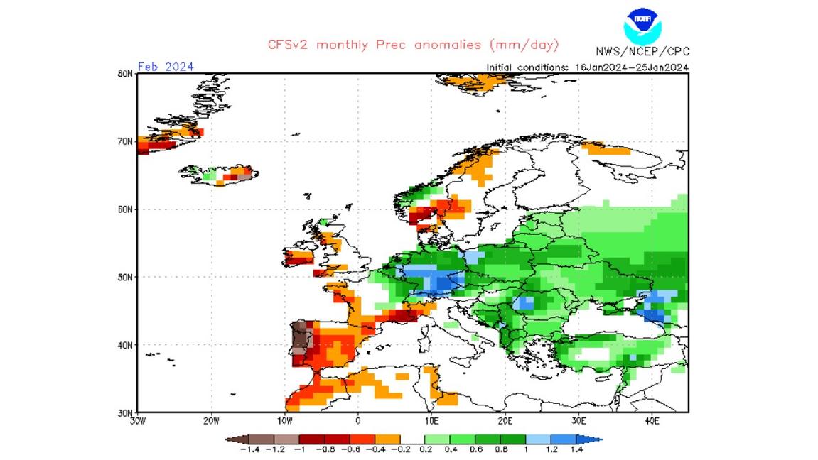 WetterPrognose für Februar 2024 Winter mit Schnee und Kälte kommt