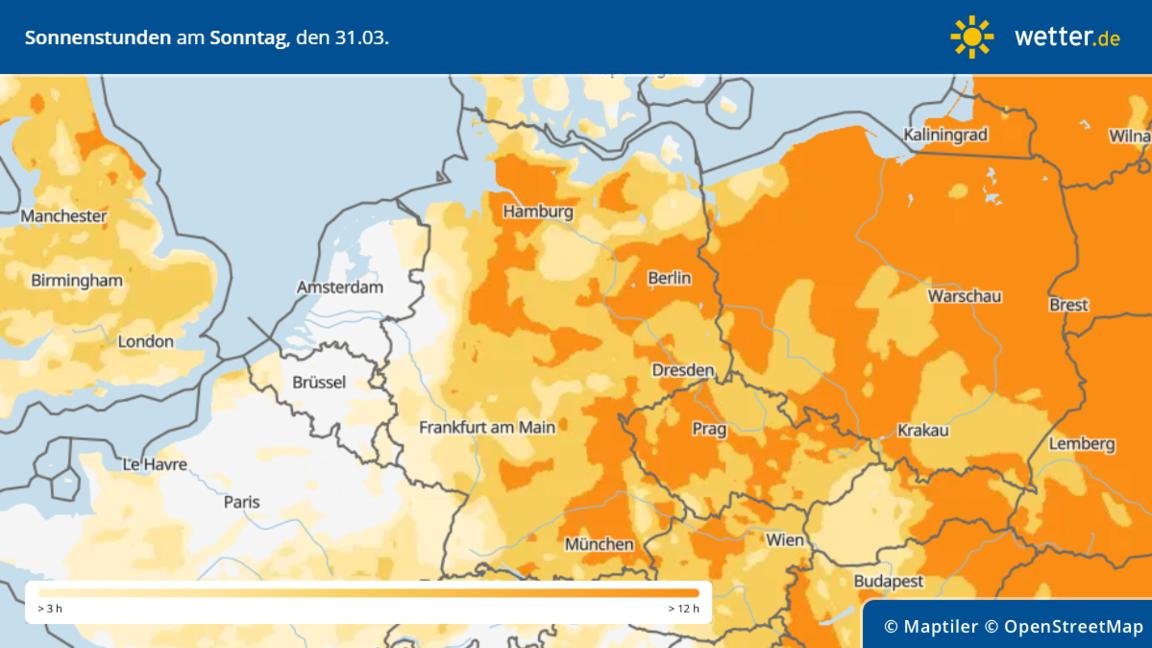 OsterWettertrend 2024 Bis zu 24 Grad und Sonnenschein, teils auch