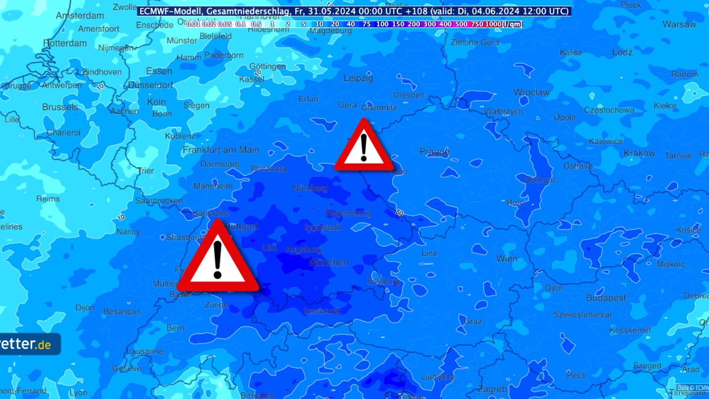 Unwetter Fahrplan Deutschland Bis Liter Regen Je Quadratmeter Berflutungen Hochwasser