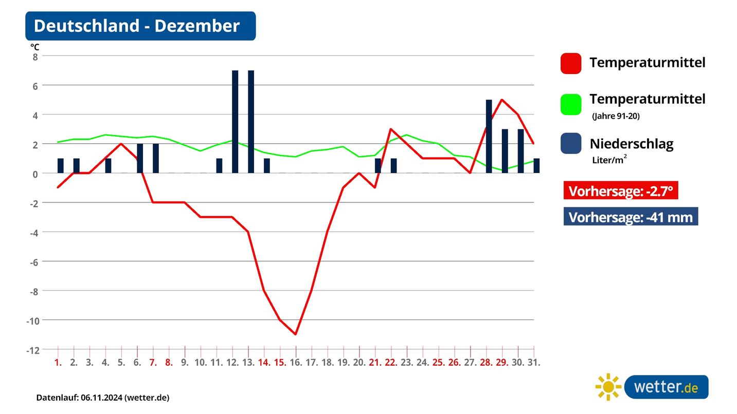 Winter 2024/2025 in Deutschland Prognosen mit eisigem DezemberTrend