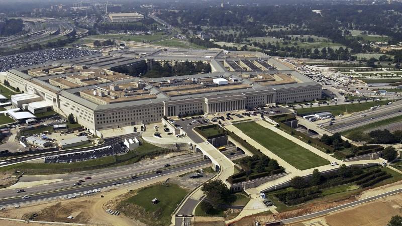 Aerial photograph of the Pentagon with the River Parade Field in Arlington, Virginia, on September 26, 2003. Foto: Andy Dunaway/US Air Force/epa dpa