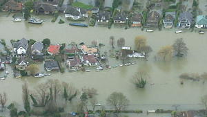 London von Hochwasser bedroht