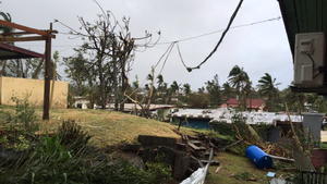 epa05173056 A handout imaged obtained on 21 February 2016 shows scenes of Tropical Cyclone Winston's destruction in Ba, Fiji. Category 5 Tropical Cyclone Winston made landfall in Fiji on 20 February. EPA/Naziah Ali / HANDOUT AUSTRALIA AND NEW ZEALAND OUT HANDOUT EDITORIAL USE ONLY