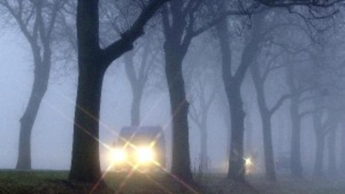 Nebel behindert ebenfalls stark den Autoverkehr.