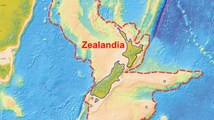 An illustration provided to Reuters February 18, 2017 shows what geologists are calling Zealandia, a continent two-thirds the size of Australia lurking beneath the waves in the southwest Pacific.     Nick Mortimer/GNS Science Research Institute/Handout via REUTERS   ATTENTION EDITORS - THIS IMAGE WAS PROVIDED BY A THIRD PARTY. EDITORIAL USE ONLY.  NO RESALES. NO ARCHIVE.