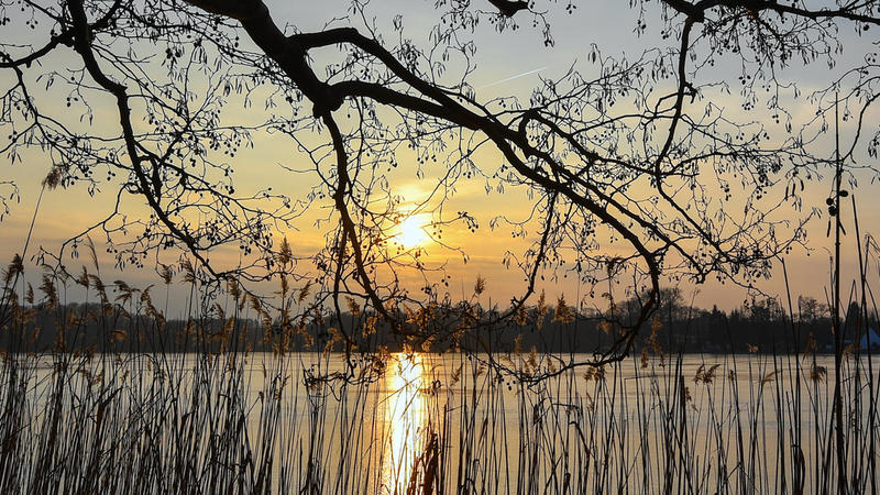 der Winter fast im ganzen Land zu sonnig