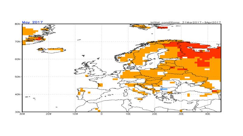 NOAA-Prognose für Mai 2017