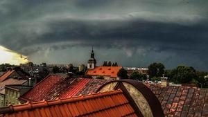 Schlimme Unwetter in Polen, Superzelle über Rybnik