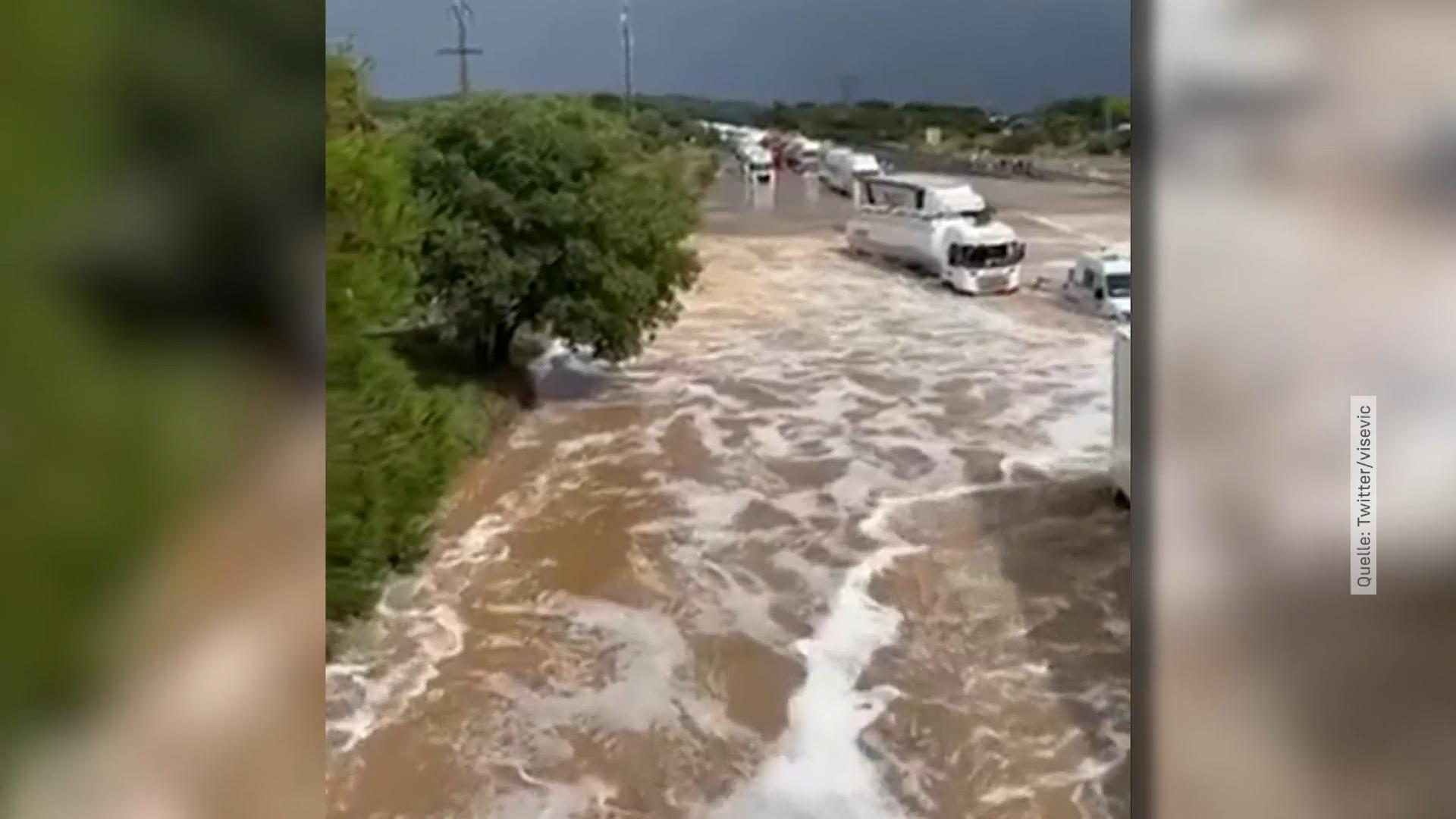 Fluten Auf Autobahnen Schulen Geschlossen Uberschwemmungen Nach Unwetter In Sudfrankreich Video Wetter De