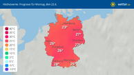Wie warm oder kalt wird es in Deutschland?