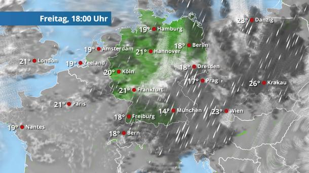 Regen, Schauer und Gewitter - ungemütlicher Wochenausklang