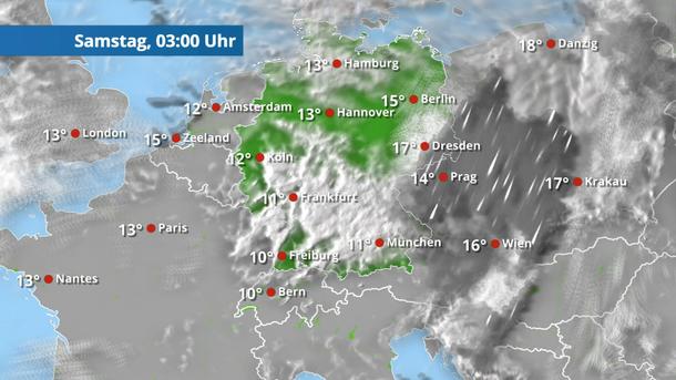 Schauer klingen ab und es klart auf