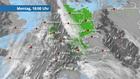Von Westen zieht eine Regenfront rein