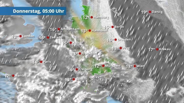 Schon wieder Starkregen - diesmal im Nordosten