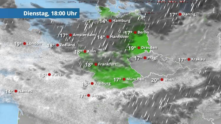 Mit Sturm und Regen durch den Vormittag