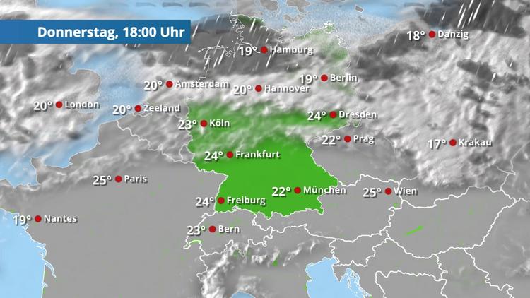 Der Norden muss mit Schauern rechnen
