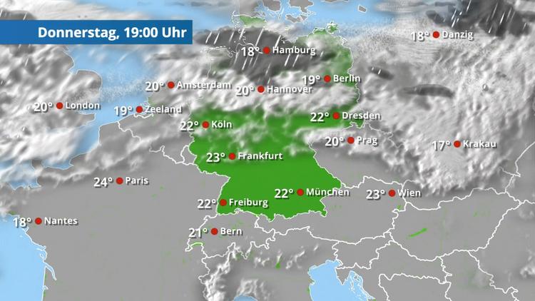 Letzte Schauer, bevor die Sonne übernimmt
