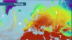 Kaltluft strömt von Norden herein