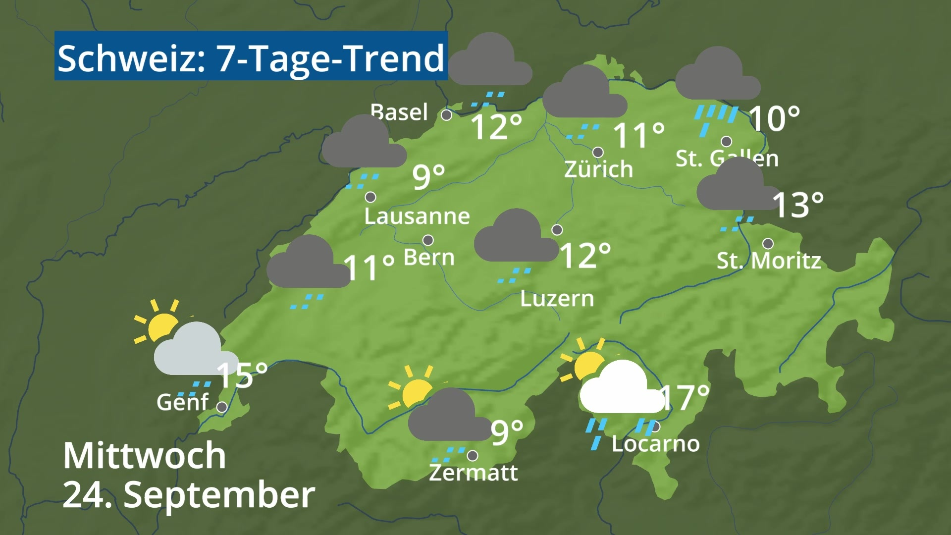 wetter in der schweiz heute
