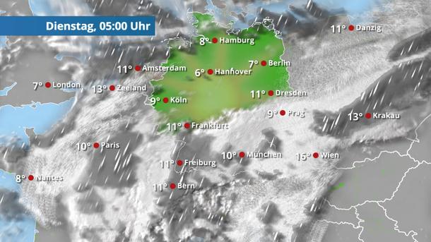 Nordwesthälfte bleibt trocken, Südosten nass