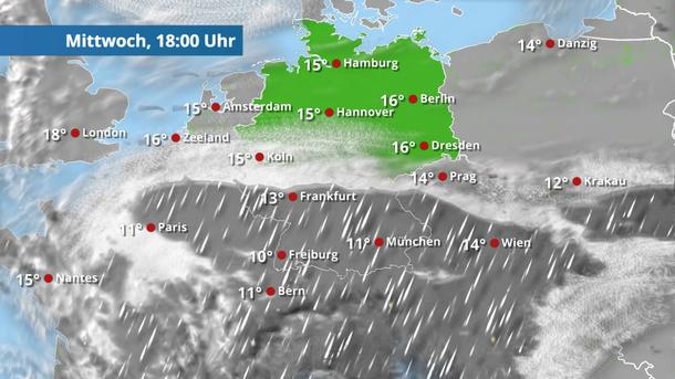 Dauerregen im Süden Deutschlands