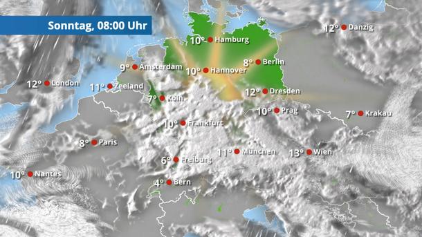 Die Wolken lichten sich mehr und mehr - Sonne!