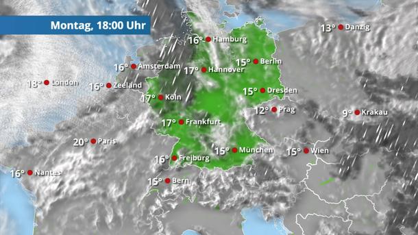 Ein paar Schauer noch unterwegs