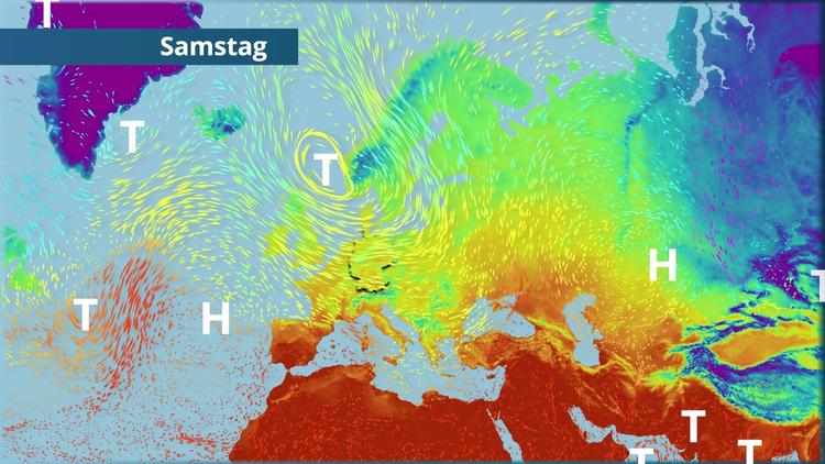 Wir werden voll vom Sturm getroffen