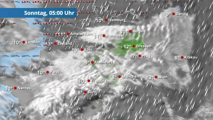 Weniger Wolken, aber der Sturm wütet im Nordwesten